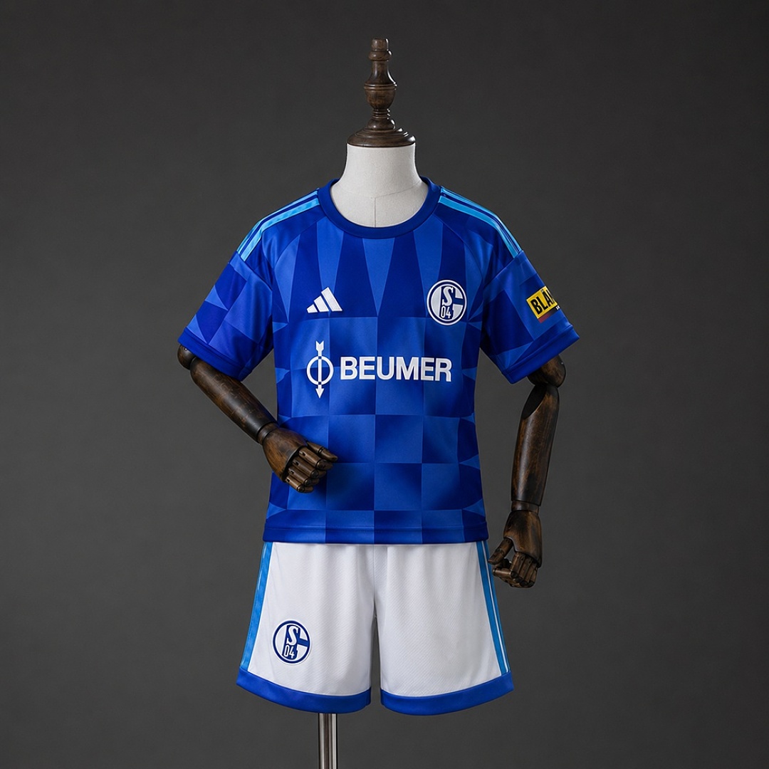 Schalke 04 26/27 Home Kids kit Size 16-28