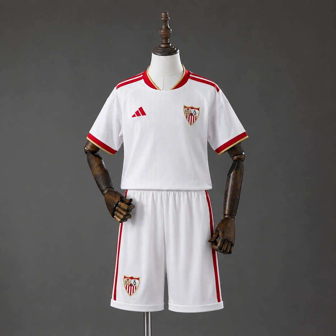 Sevilla 26/27 Home Kids Kit Size 16-28