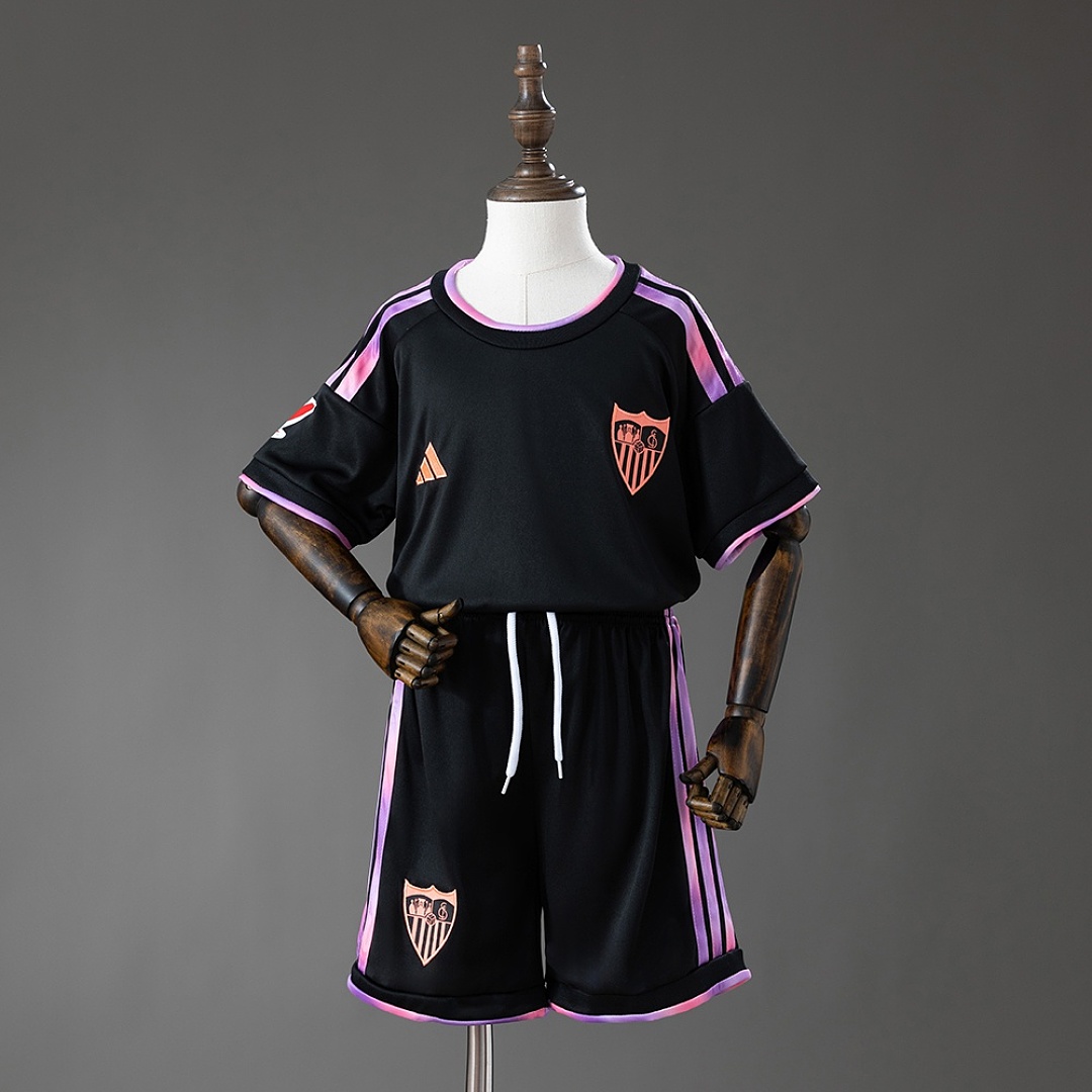 Sevilla 26/27 Third Kids Kit Size 16-28