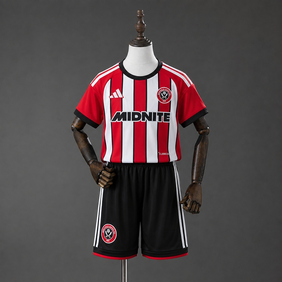 Sheffield United 26/27 Home Kids kit Size 16-28 2