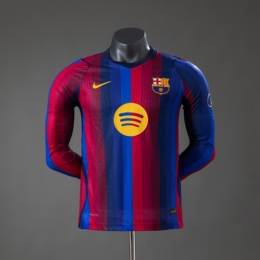 Barcelona 26/27 Home Player Version Long Sleeve Jersey S-4XL