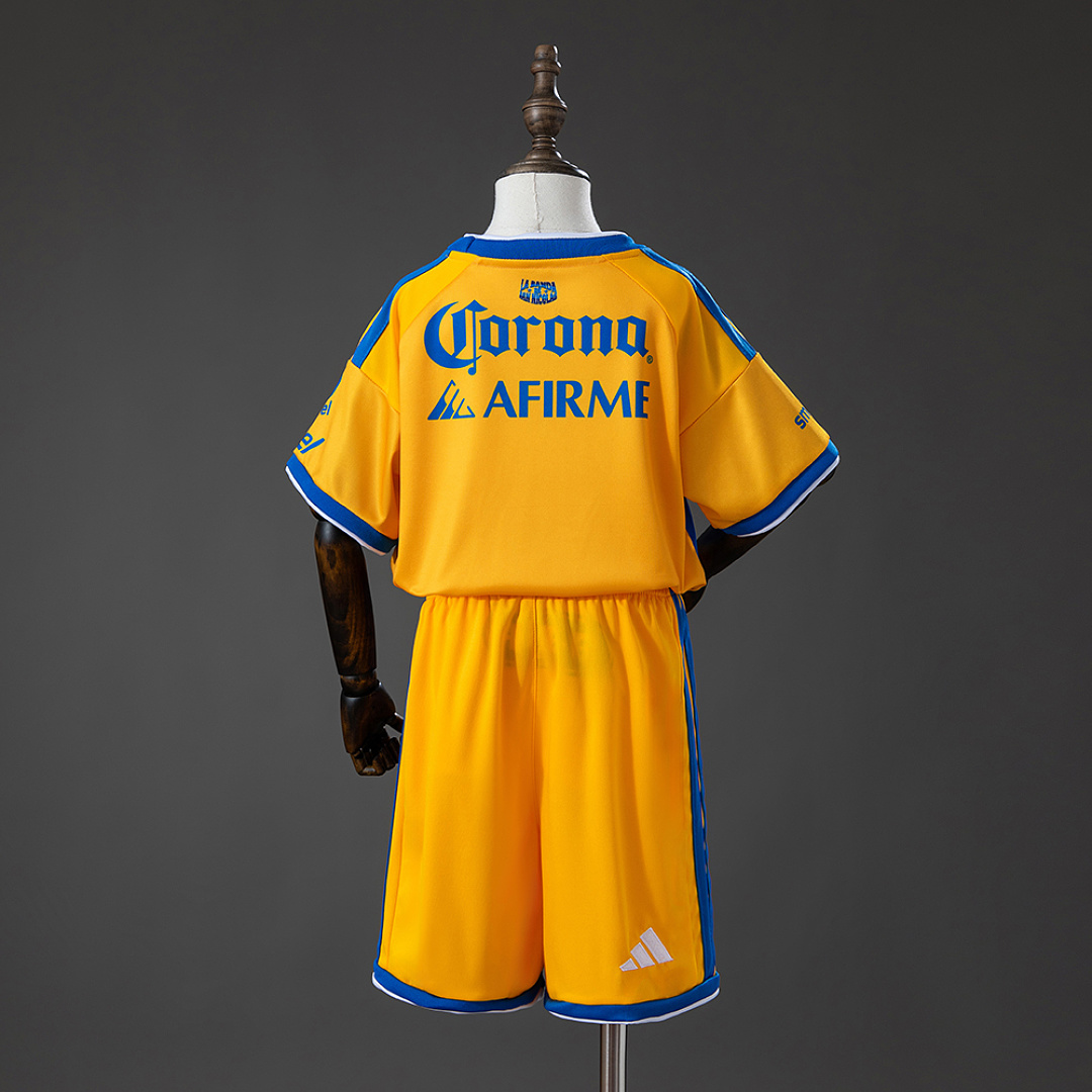 Tigres UANL 26/27 Home Kids kit Jersey Size 16-28 2