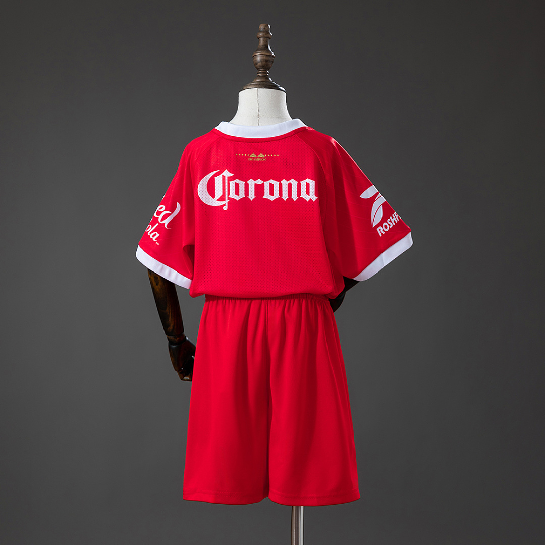 Deportivo Toluca 26/27 Home Kids Kit Jersey Size 16-28 2
