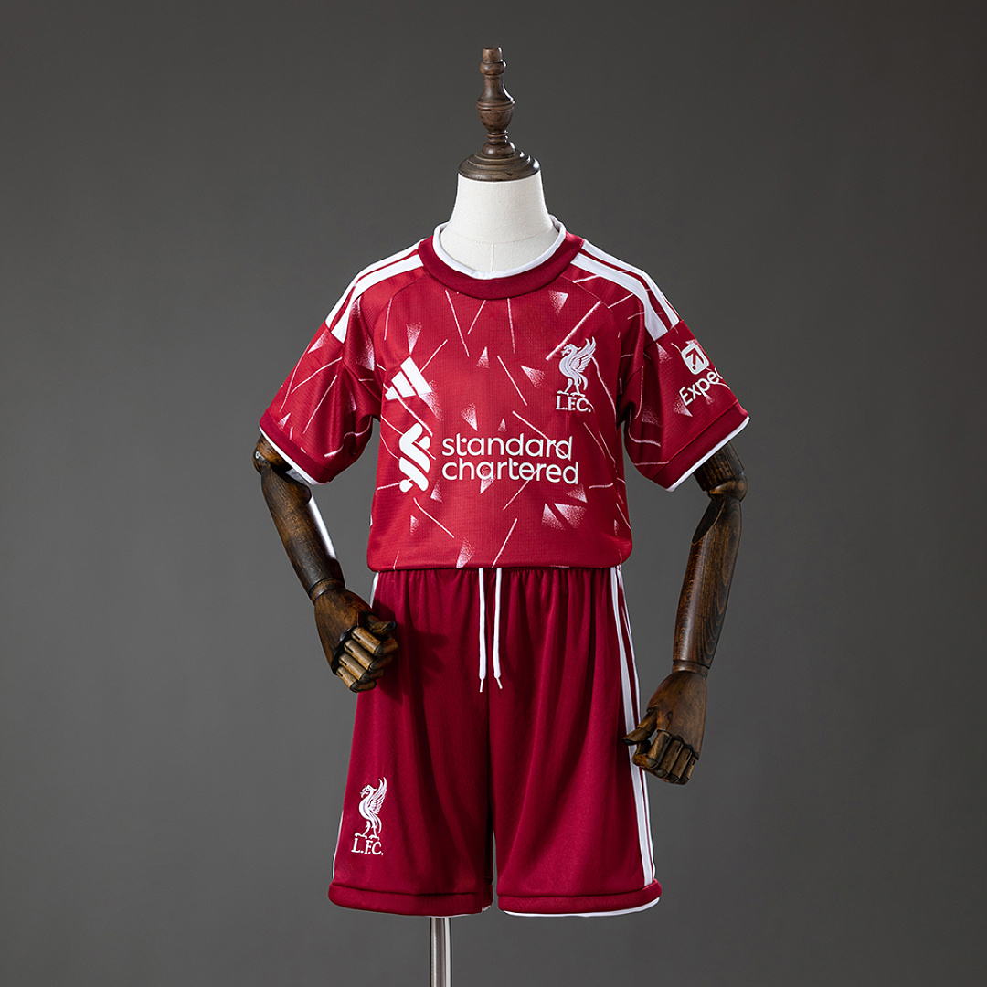 LFC 26/27 Home Kids Kit Jersey Size 16-28