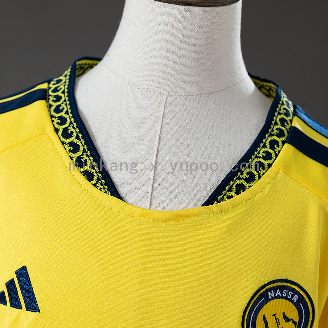 Al-Nassr 26/27 Home Kids Kit Jersey Size 16-28 13