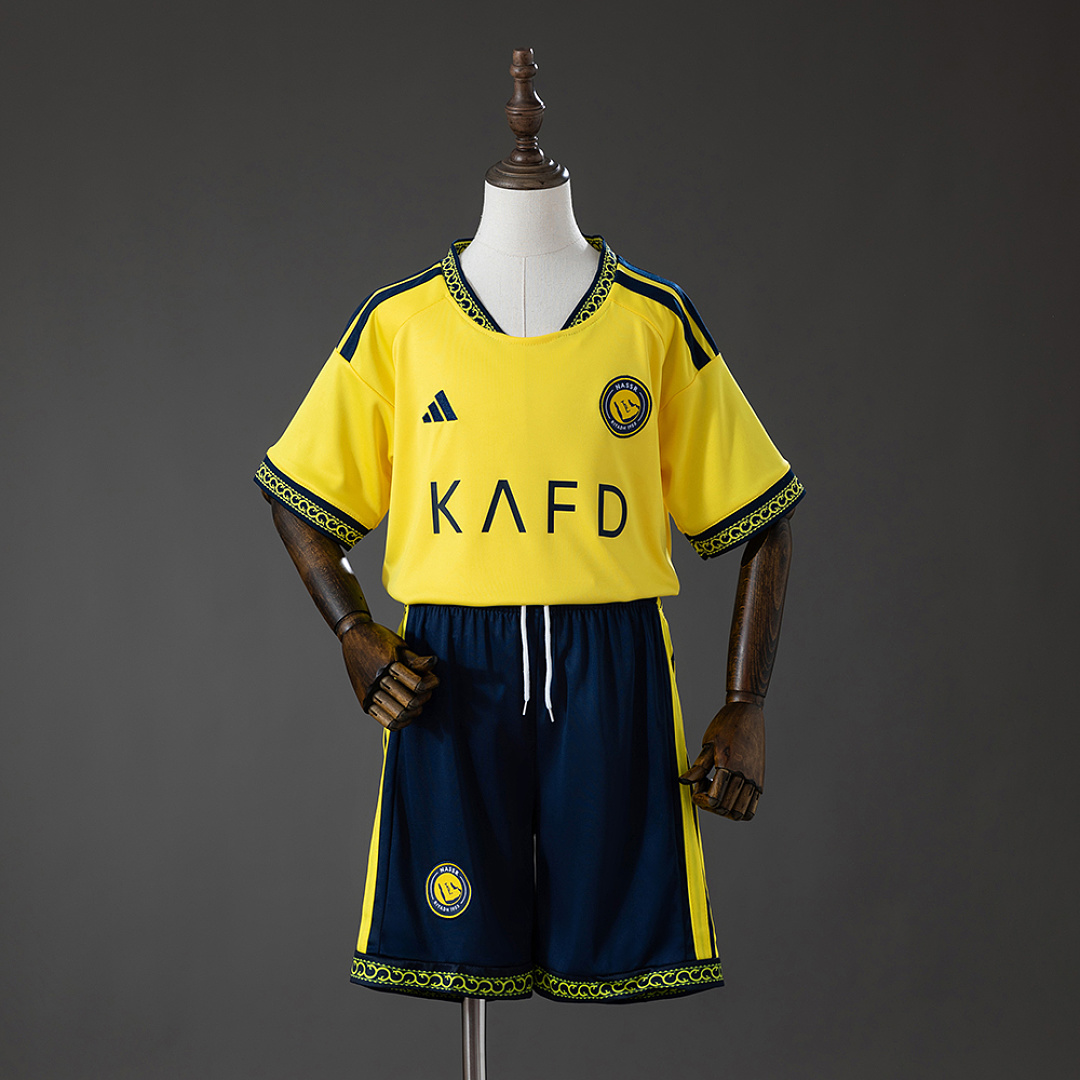 Al-Nassr 26/27 Home Kids Kit Jersey Size 16-28
