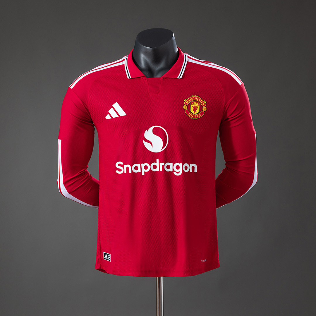 M-U 26/27 Home Player Version Long Sleeve Jersey S-3XL