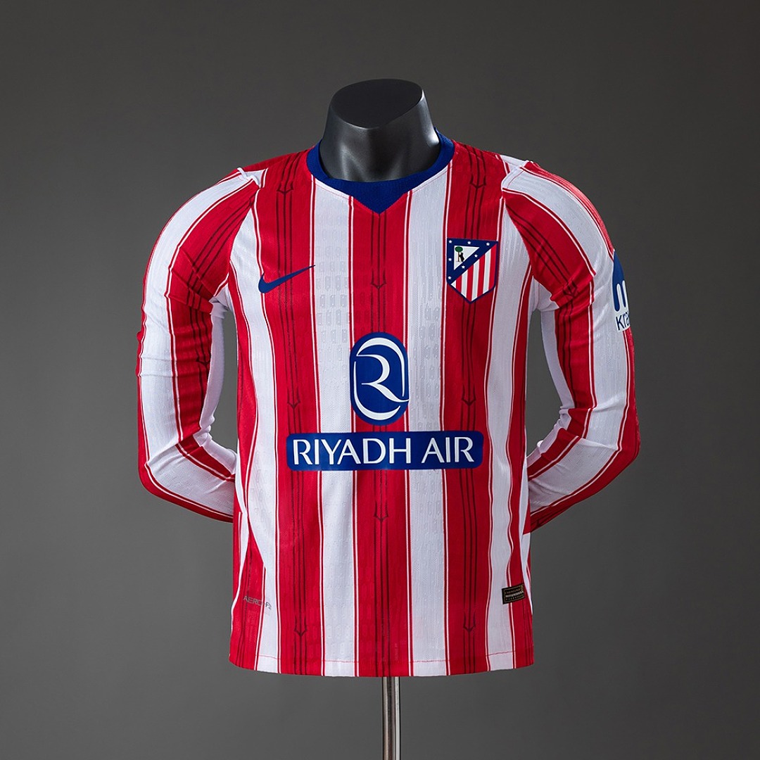 Atletico Madrid 26/27 Home Match Player Version Long Sleeve Jersey S-3XL