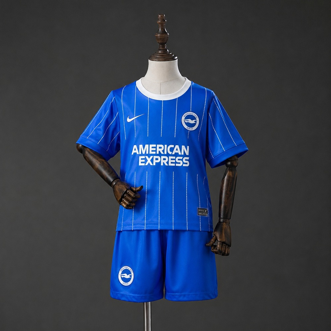 Brighton & Hove Albion 26/27 Home Kids Kit Size 16-28