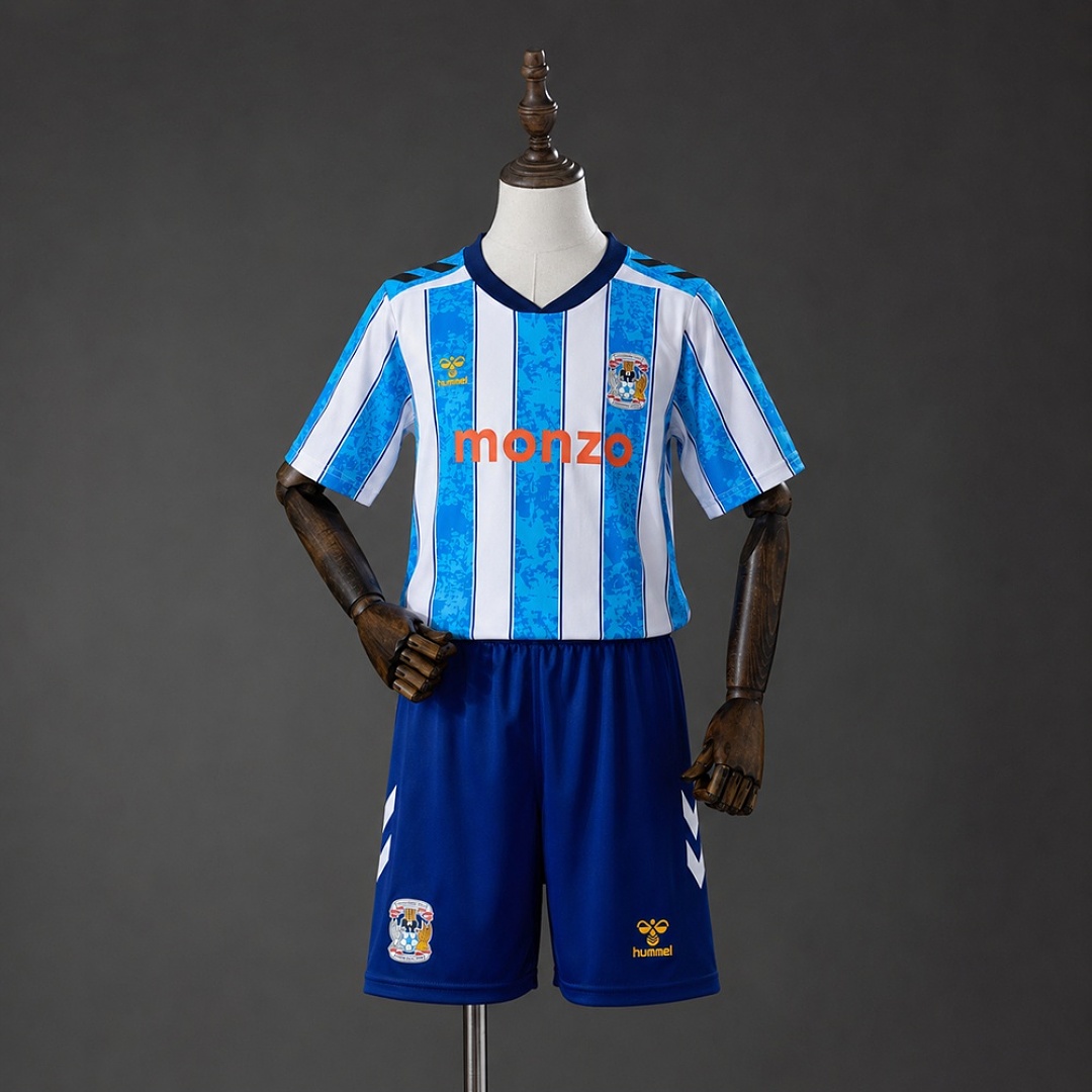 Coventry City 26/27 Home Kids Kit Size 16-28 3