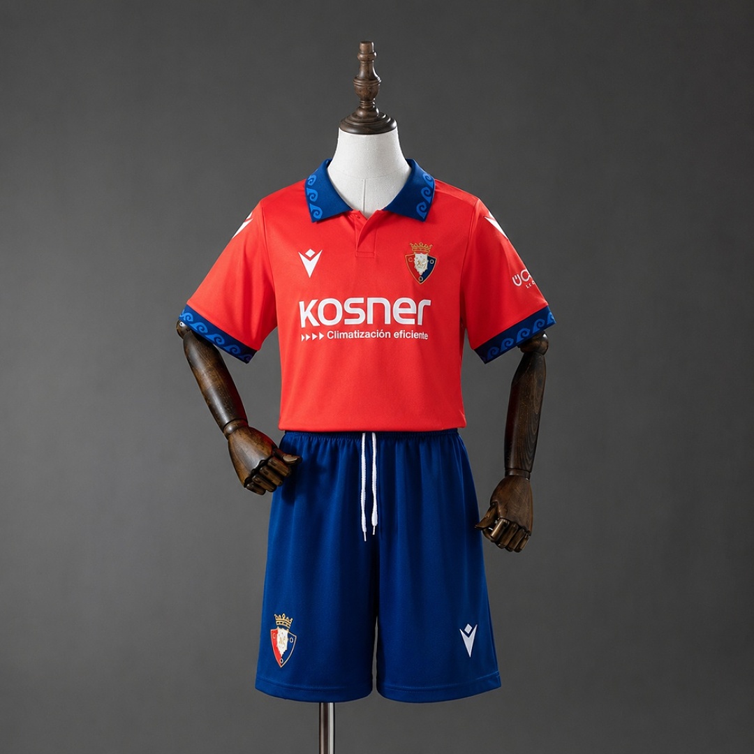Osasuna 26/27 Home Kids Kit Size 16-28