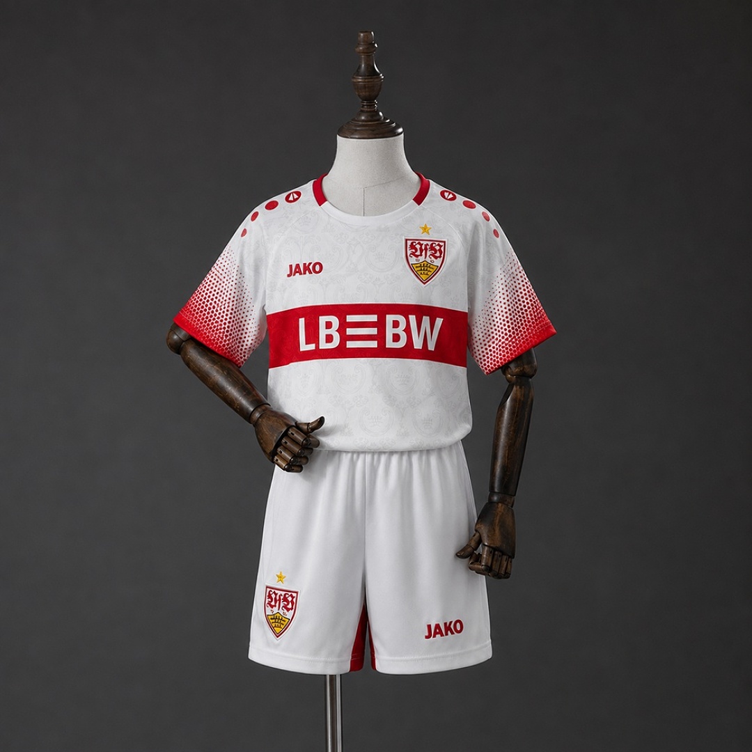 VfB Stuttgart 26/27 Home Kids Kit Size 16-28