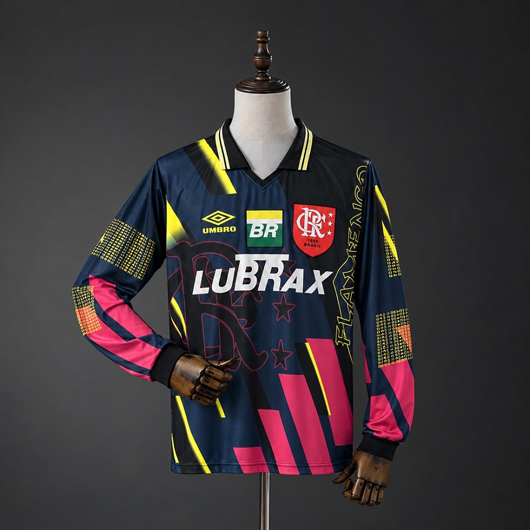 Flamengo 1998 Goalkeeper Retro Long Sleeves Jersey S-XXL 3