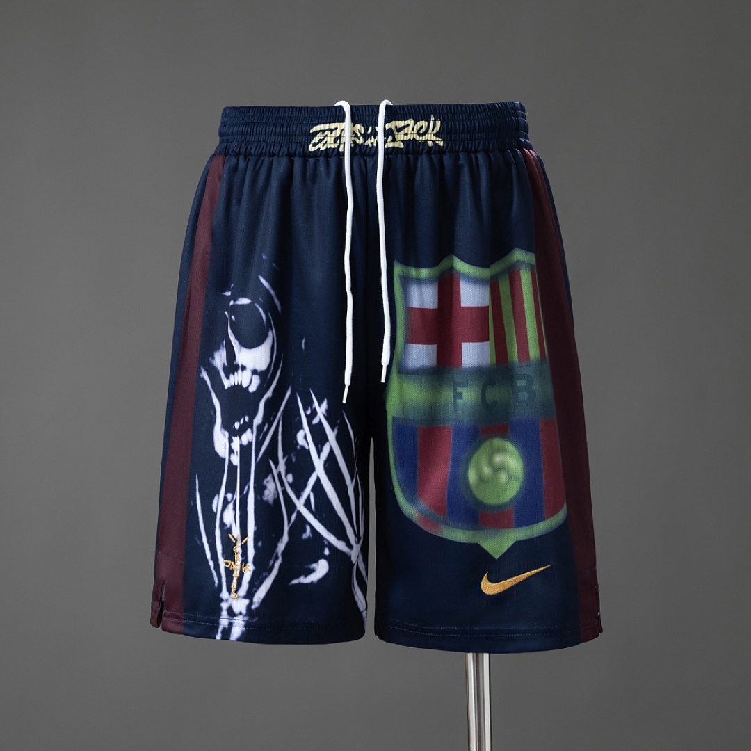 Barcelona 00/01 Home Retro Skeleton Shorts S-XXL 3
