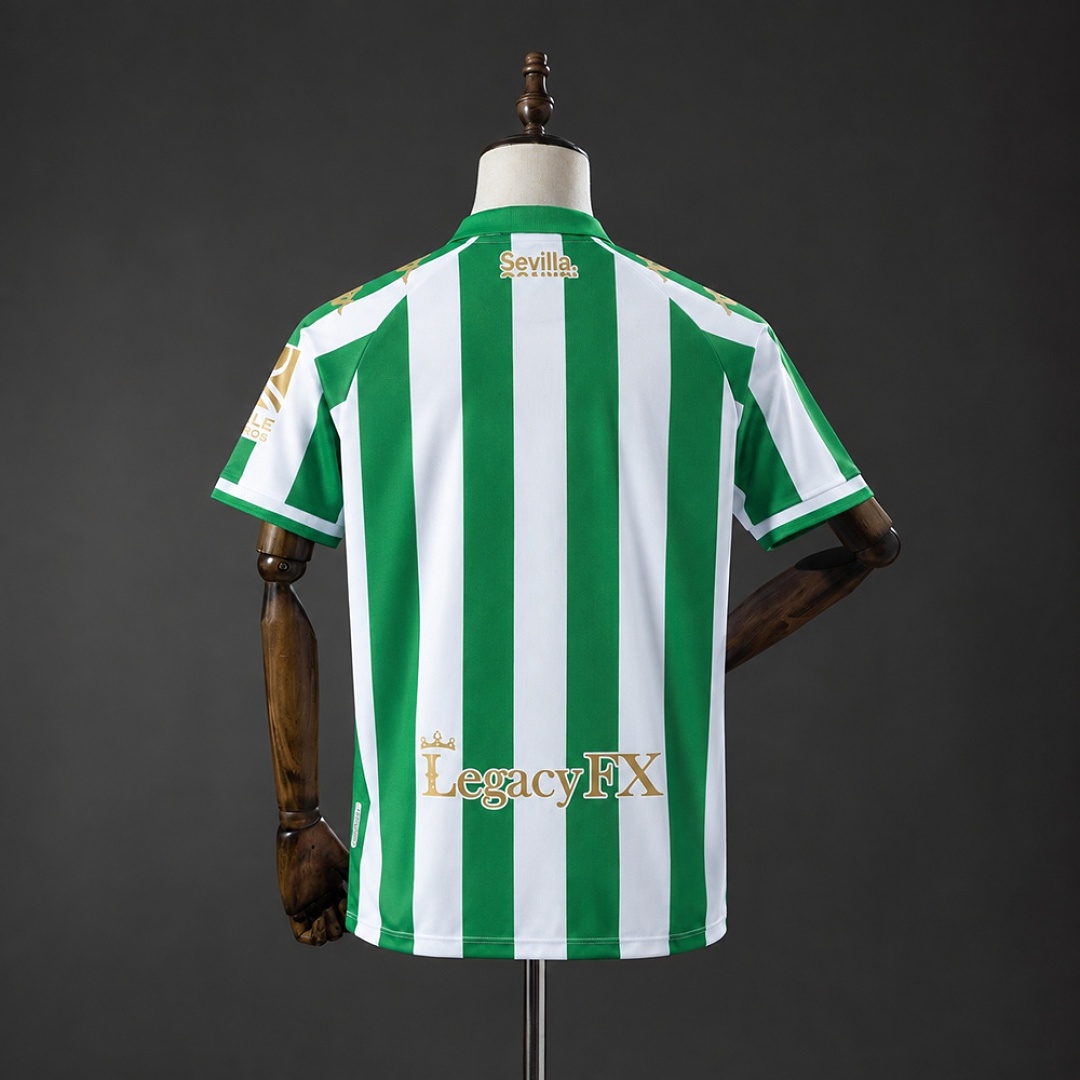Real Betis 11/12 King's Cup Gold Retro Jersey S-XXL 2