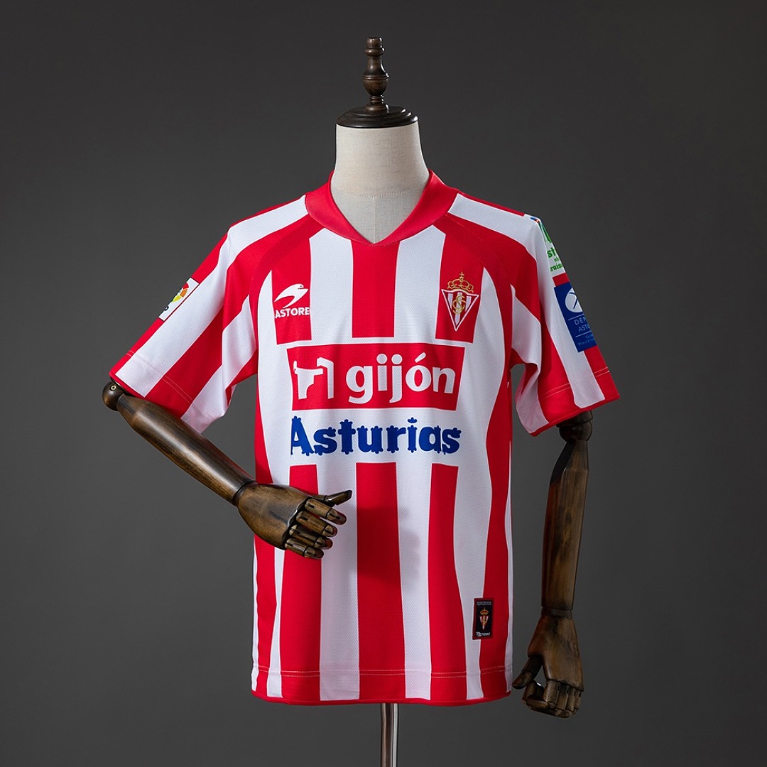 Retro Sporting Gijon 08/09 Home Size S-XXL 3
