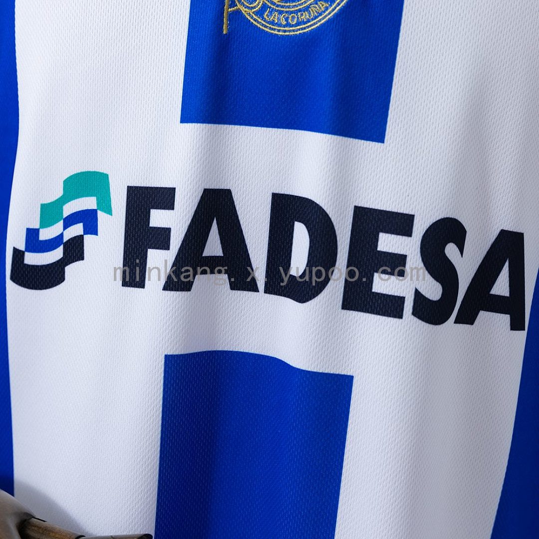Retro Deportivo de La Coruna 01/02 Home Jersey S-XXL 4