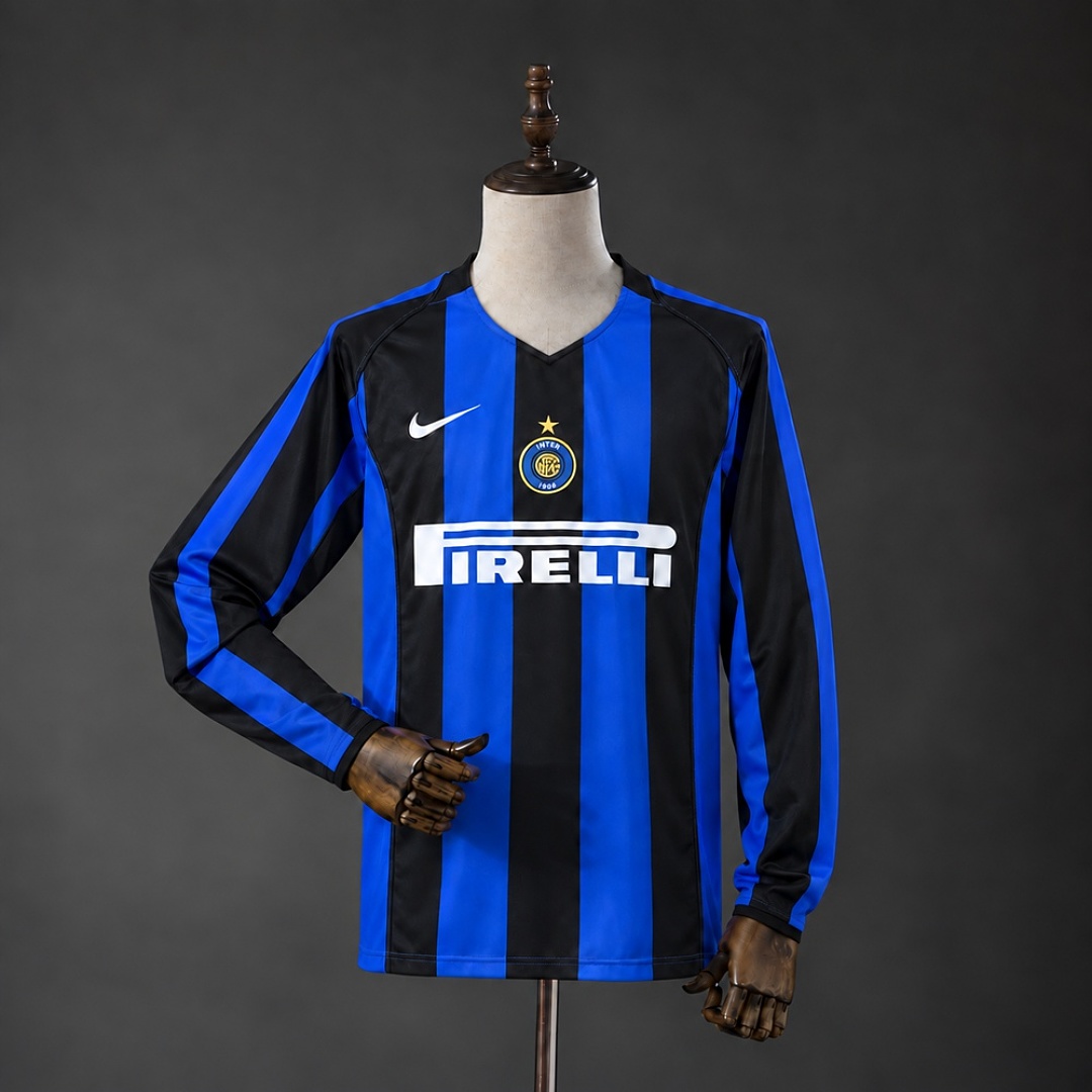 Inter Milan 04/05 Home Long Sleeves Retro Jersey S-XXL 3