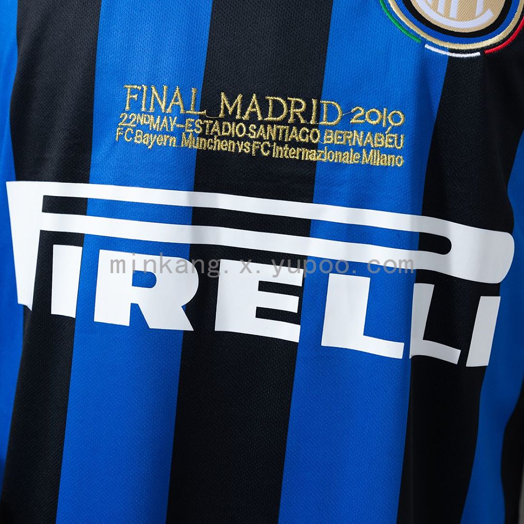Inter Milan 2010 Home Long Sleeves Retro Jersey S-XXL 4