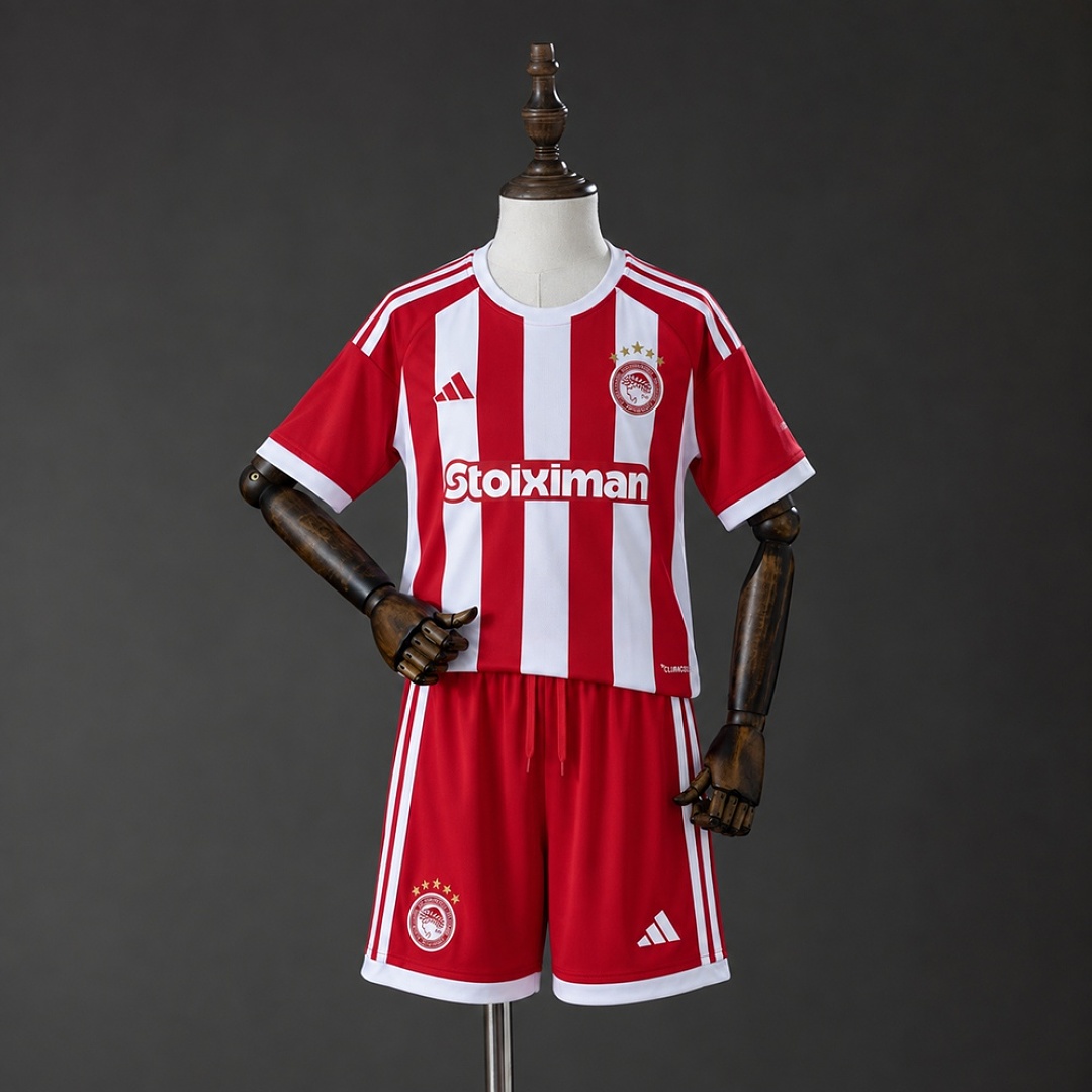 Olympiacos FC 26/27 Home Kids kit Jersey Size 16-28 3