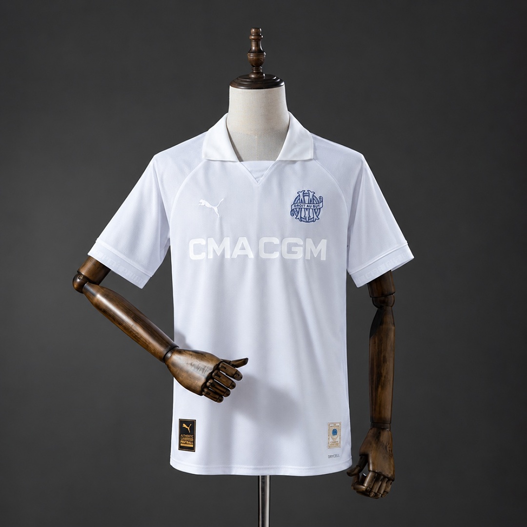 Olympique de Marseille 125th Anniversary white Jersey S-XXL 3