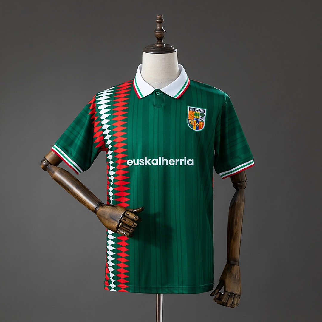 Euskal Herria 90s Retro Green Jersey S-XXL
