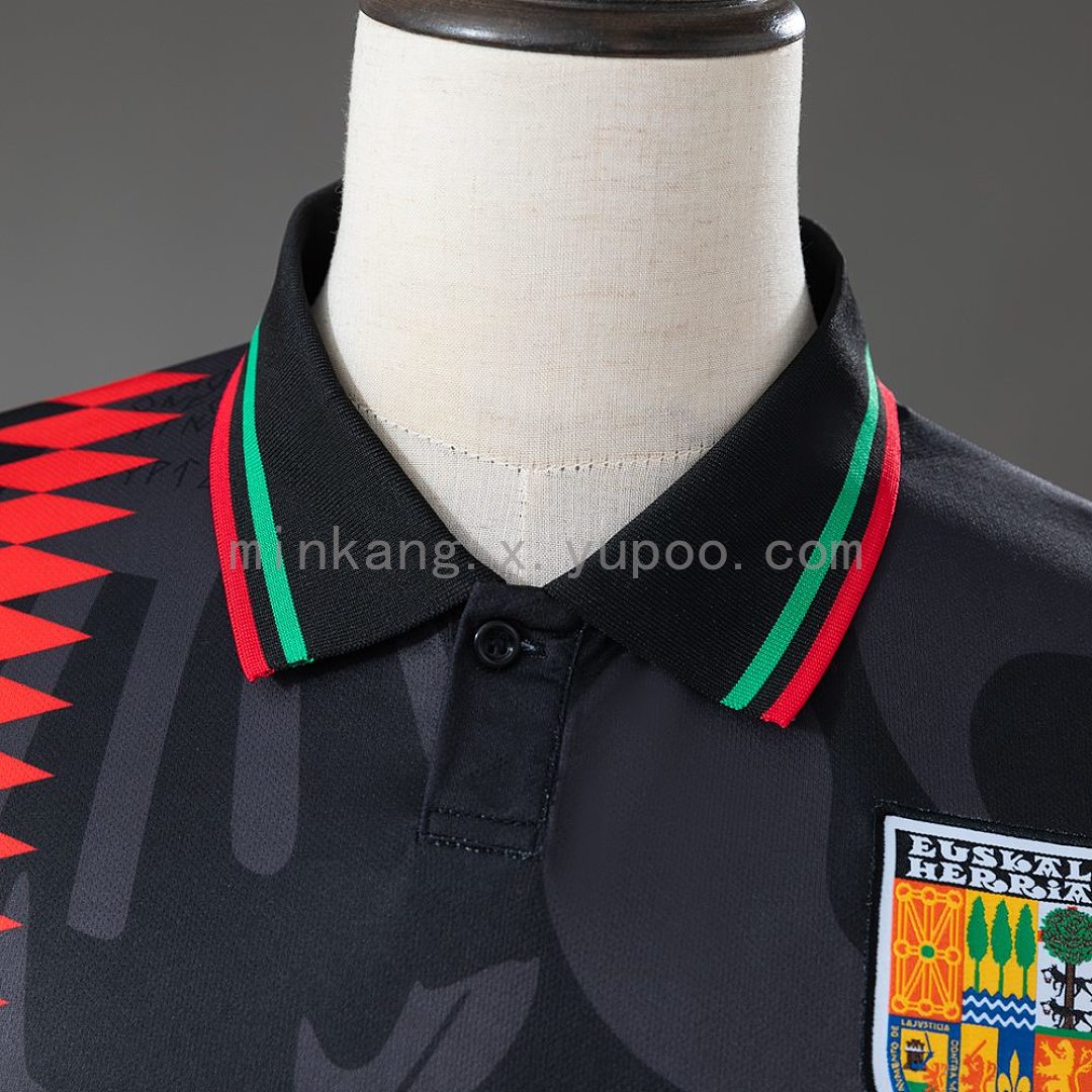 Euskal Herria 90s Retro Black Jersey S-XXL 4