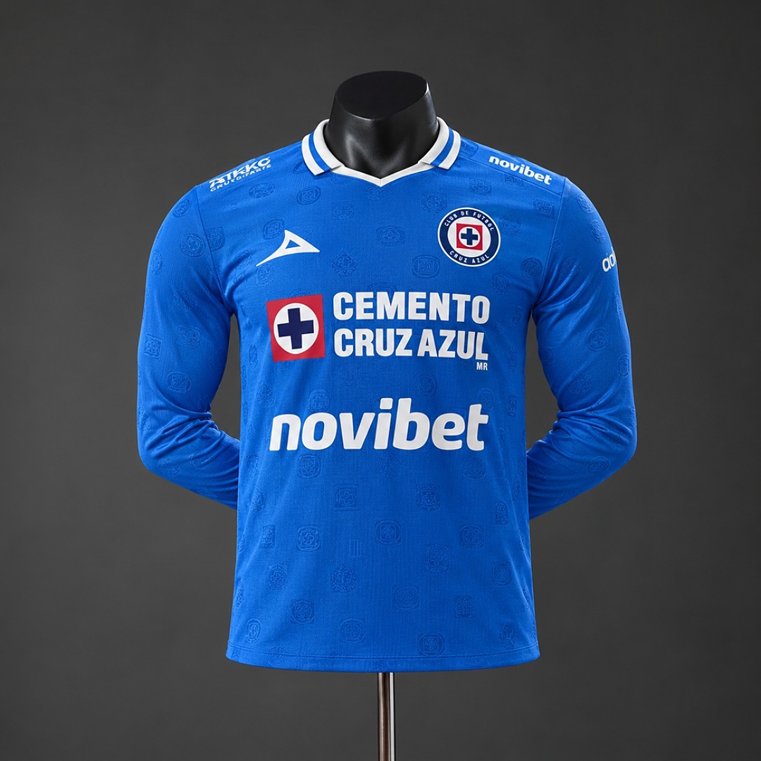 Cruz Azul 26/27 Home Player Version Long Sleeved Jersey S-3XL 3