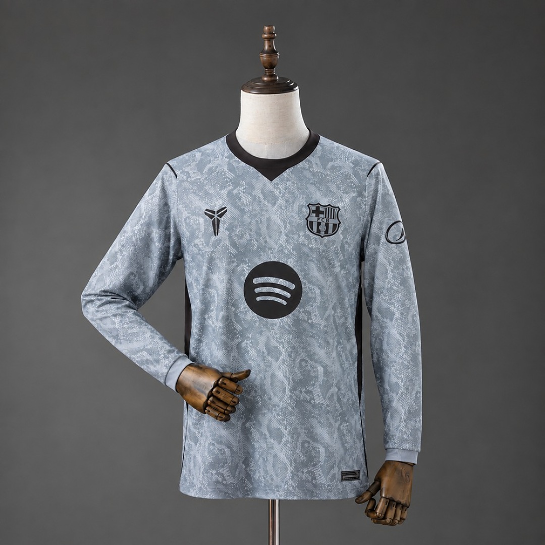 Barcelona x Kobe Bryant 26/27 Away Goalkeeper Long-Sleeve Jersey S-4XL 3
