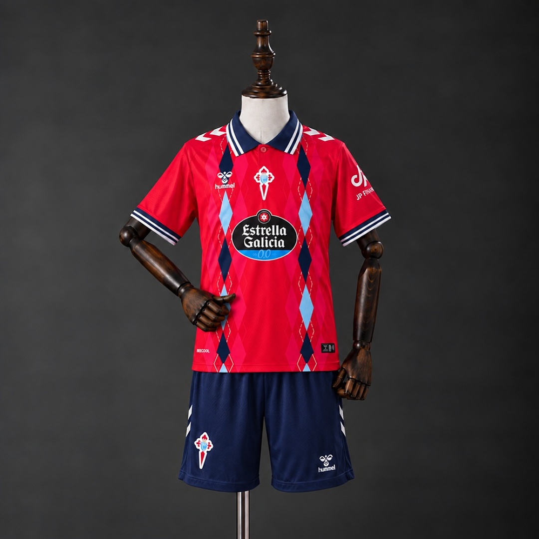 Celta De Vigo 26/27 Third Away Kids Kit Size 16-28 3