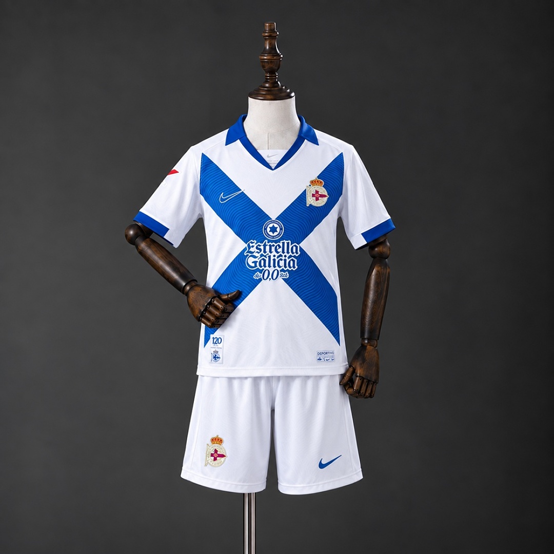 Deportivo La Coruna 26/27 Third Away Kids Kit Size 16-28 3