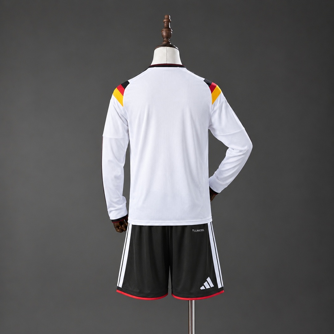 Germany 2026 Home Long-Sleeve Kids Kit Size 16-30 2