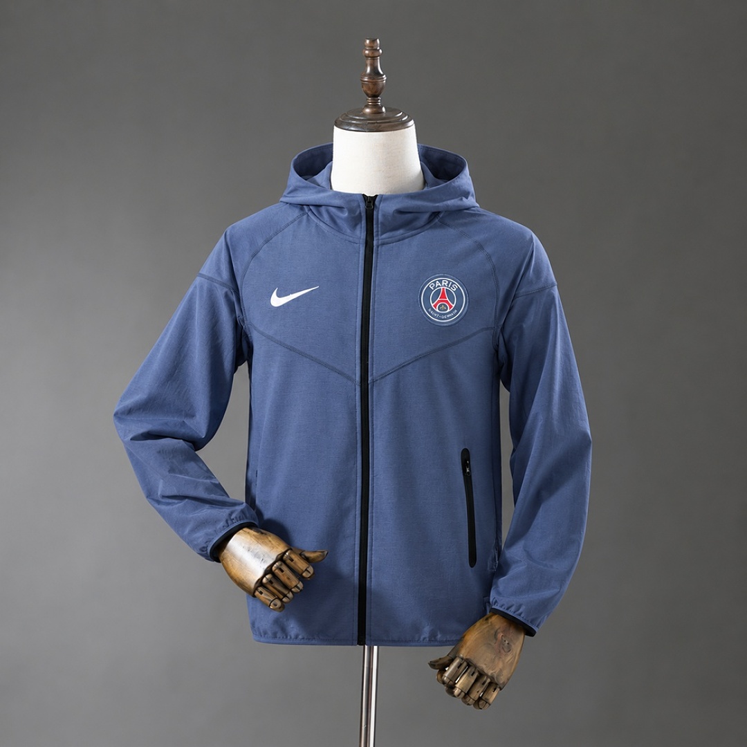 PSG 26/27 Home Blue Full-zip hooded jacket S-XXL