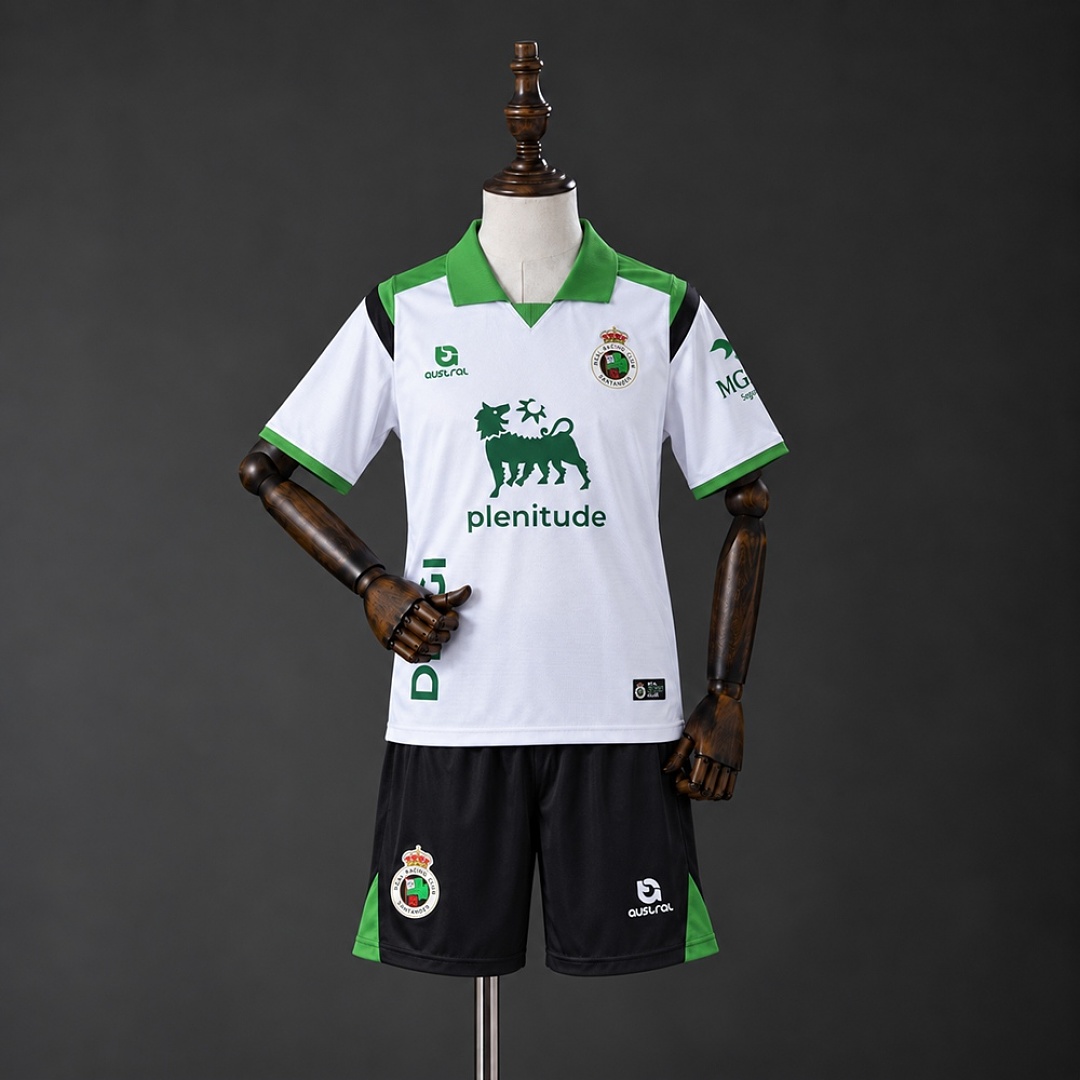 Racing Santander 26/27 Home Kids Kit Size 16-28