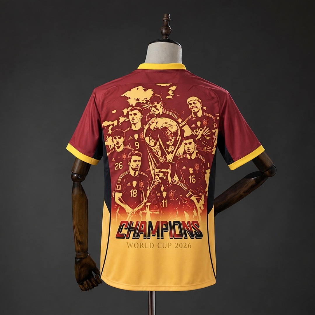 Spain 26/27 Home Champions Commemorative Edition Jersey S-4XL 2
