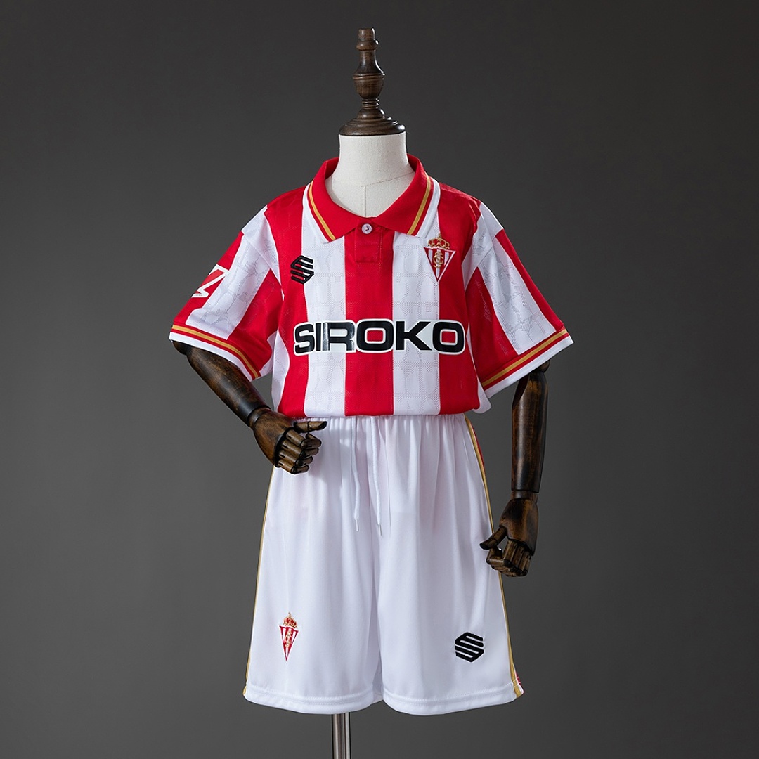 Sporting de Gijón 26/27 Home Kids Kit Size 16-28 2