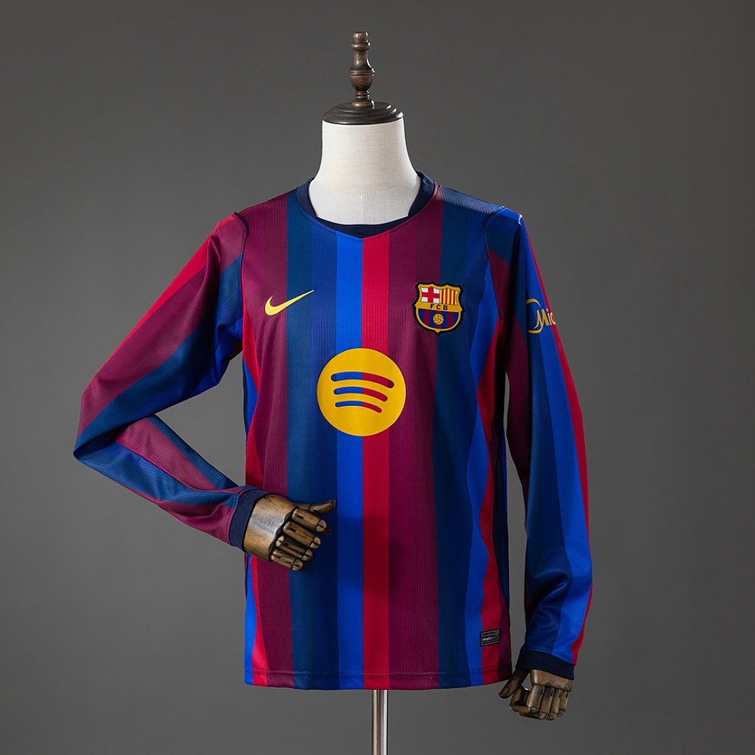 Barcelona 26/27 Home Long-Sleeve Jersey S-4XL 2