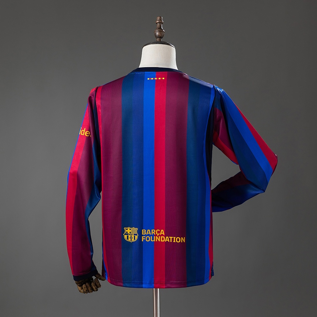 Barcelona 26/27 Home Long-Sleeve Jersey S-4XL 3