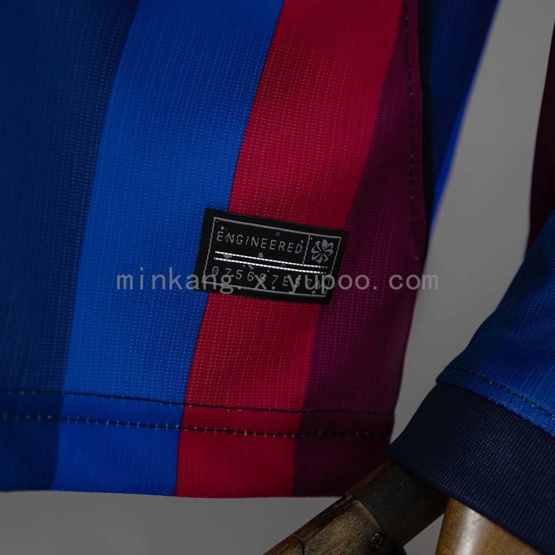 Barcelona 26/27 Home Long-Sleeve Jersey S-4XL 8