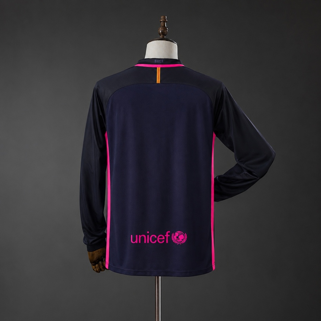Barcelona 16/17 Away Long-Sleeves Retro Jersey S-XXL 3