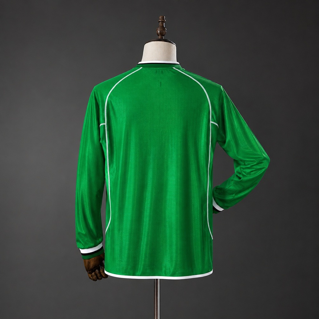 Ireland 2002 Home Long-Sleeves Retro Jersey S-XXL 2