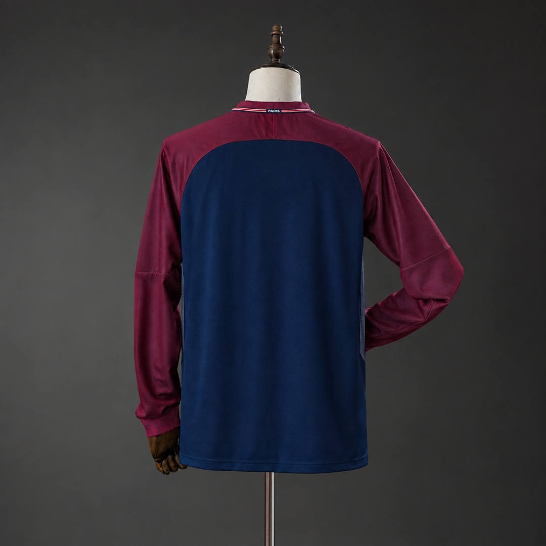 PSG 17/18 Home Long-Sleeves Retro Jersey S-XXL 2