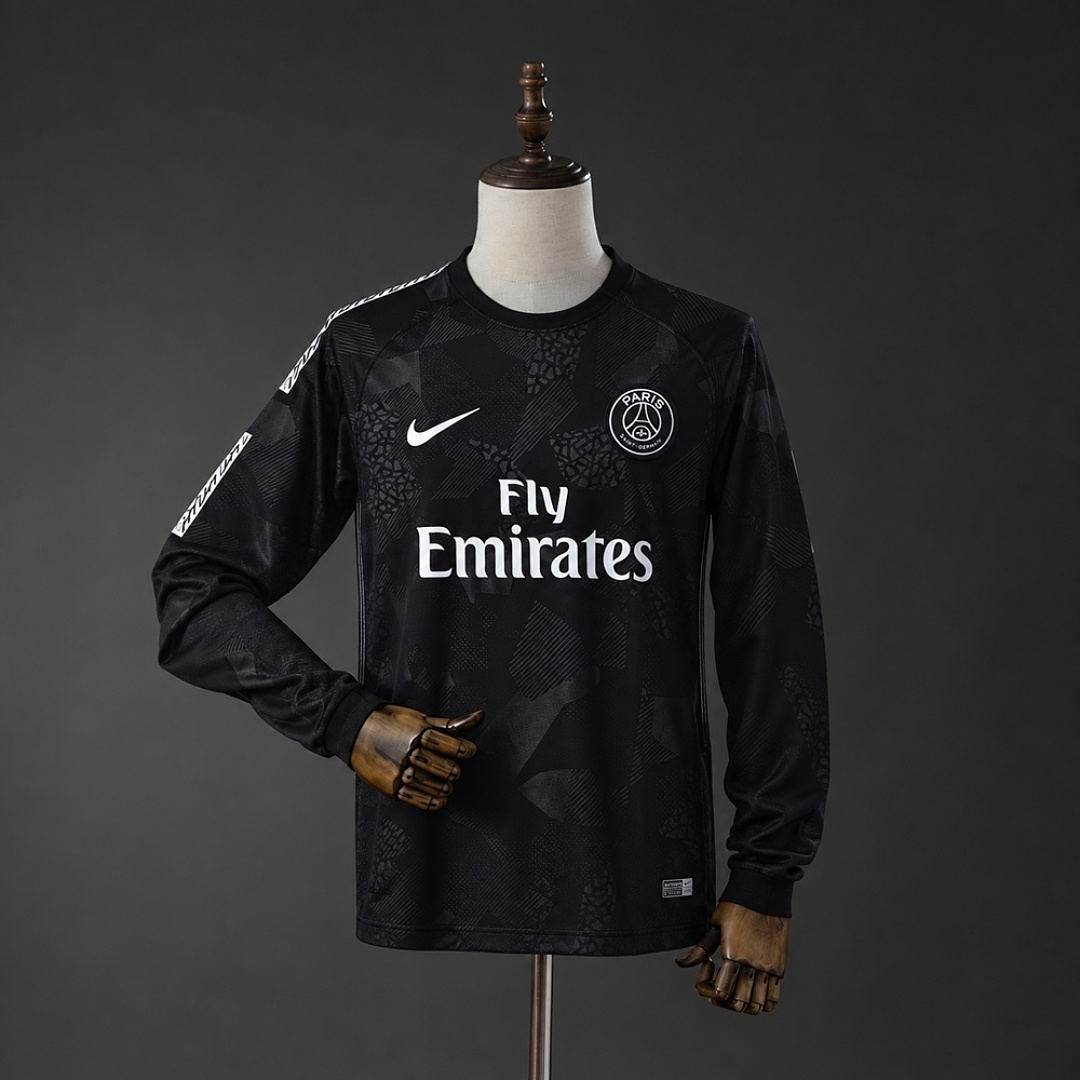 PSG 17/18 Third Away Long-Sleeves Retro Jersey S-XXL 2