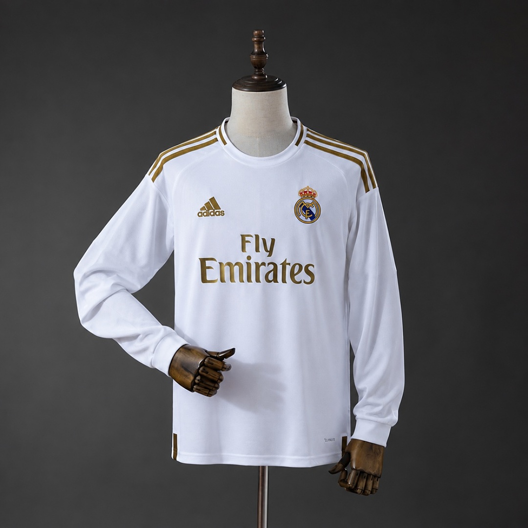 Real Madrid 19/20 Home Long-Sleeves Retro Jersey S-XXL