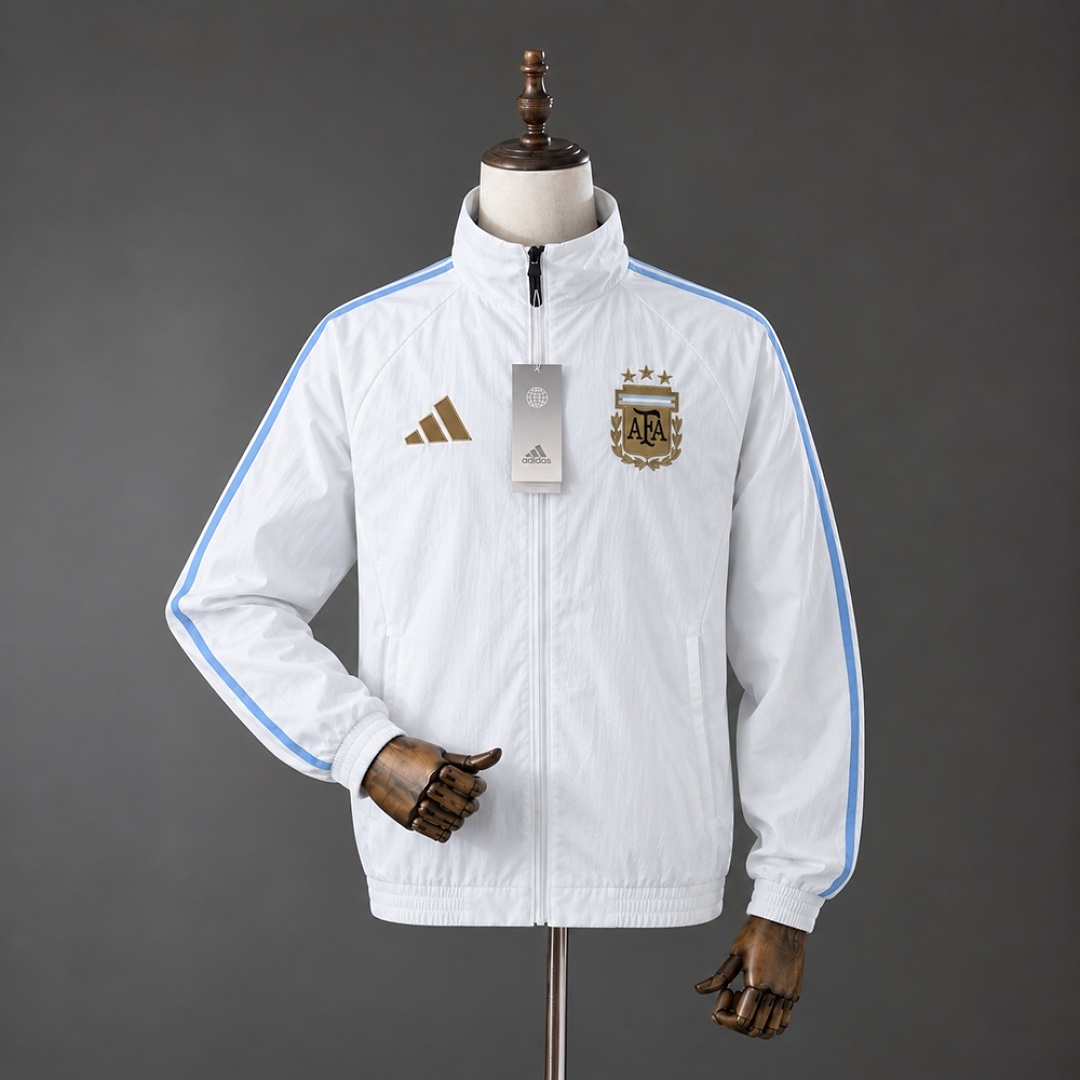 Argentina 2026 Full Zip Jacket - White S-XXL