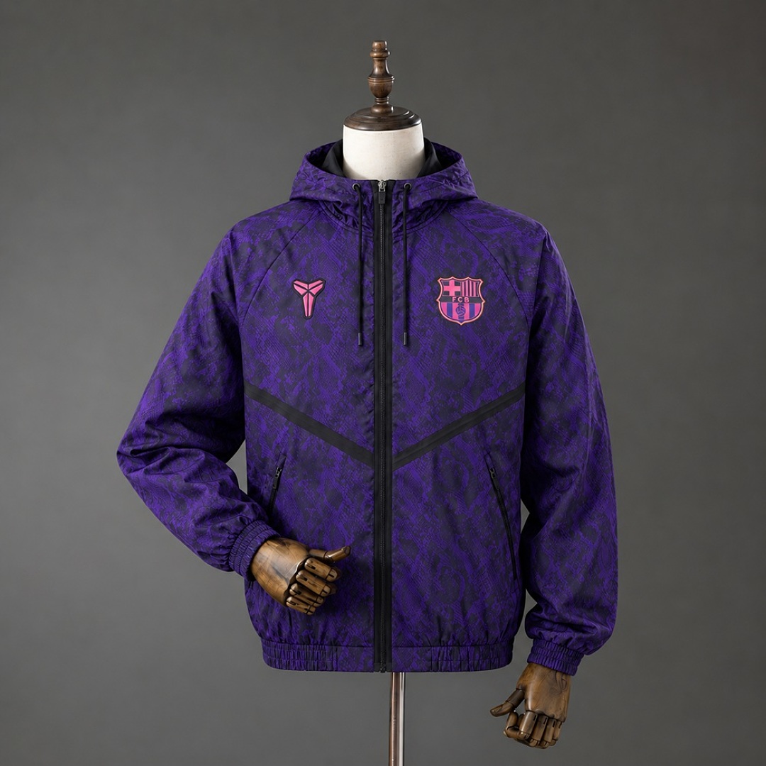 Barcelona 26/27 Full Zip Jacket - Dark Purple S-XXL 2