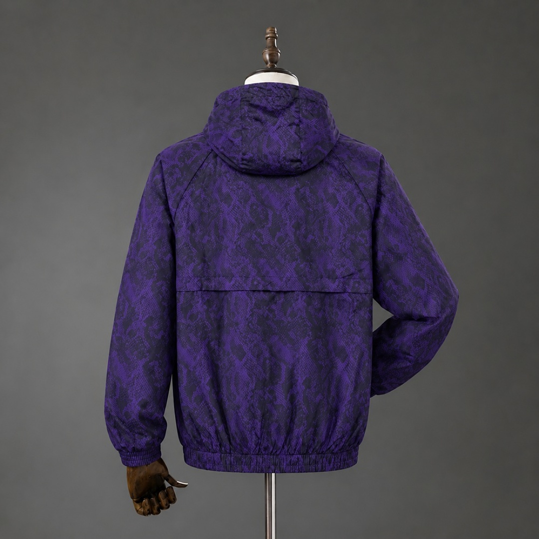 Barcelona 26/27 Full Zip Jacket - Dark Purple S-XXL 3