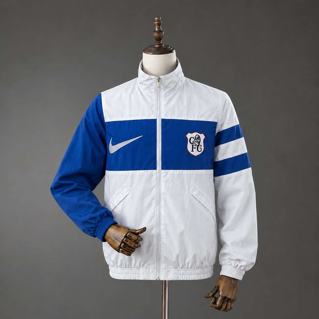 Chelsea 26/27 Full Zip Jacket - White and Blue S-XXL 3