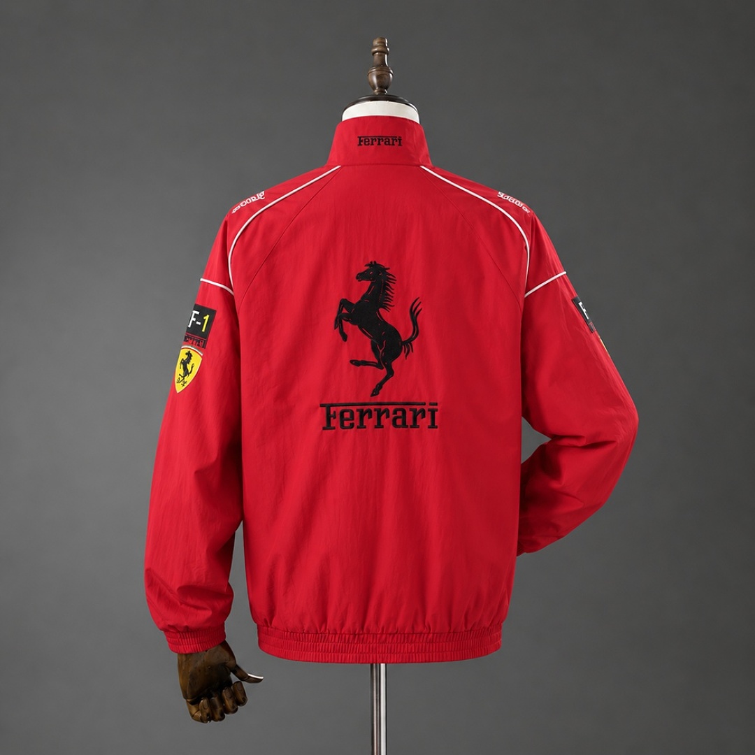 F1 Ferrari Retro Racing Full-Zip Jacket - Red S-XXL 2