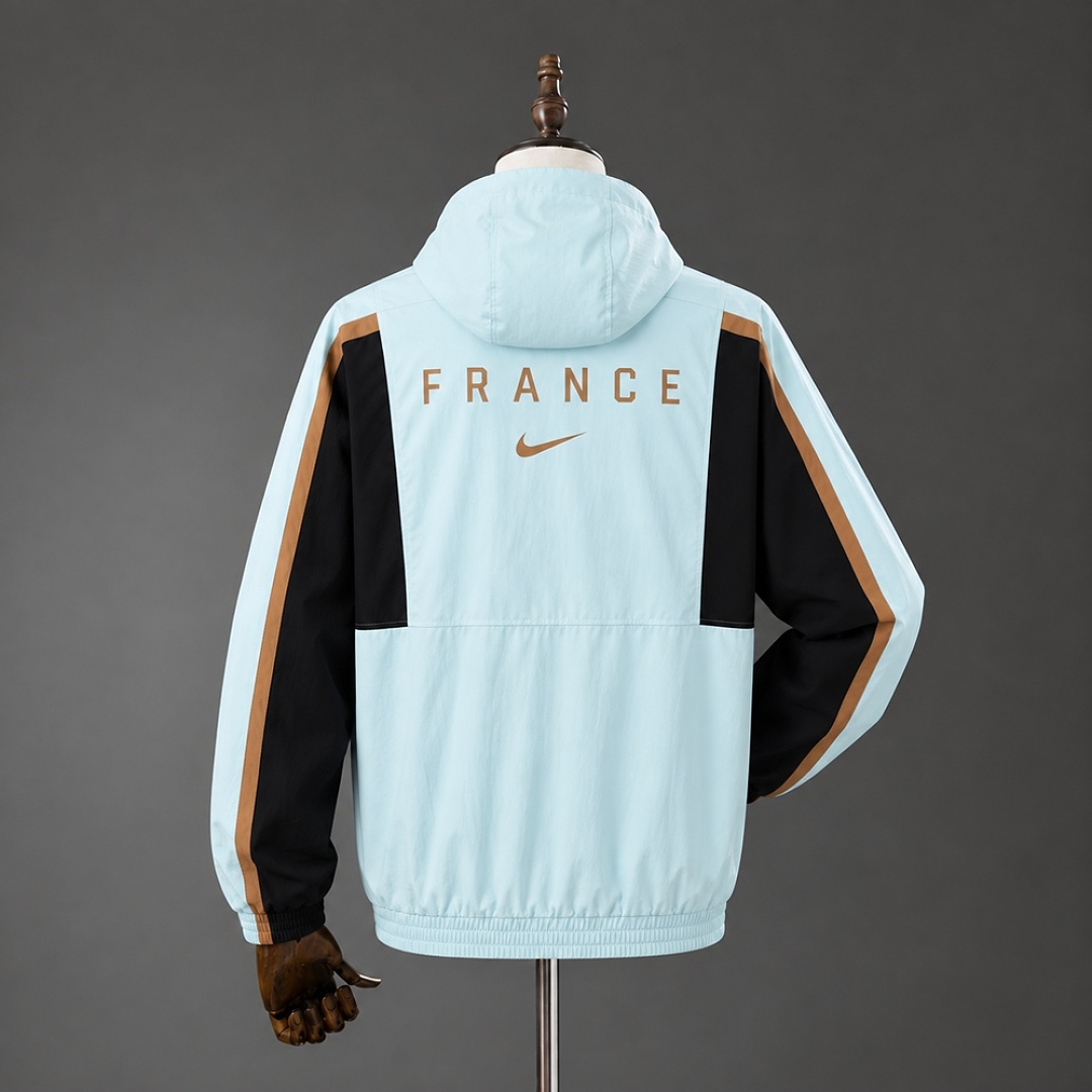 France 2026 Full Zip Jacket - Cyan S-XXL 3